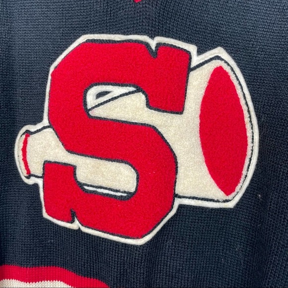 Lasley Knitting Co. Seattle Cheerleading Vintage Pep Squad Short Sleeve Sweater - Picture 4 of 7